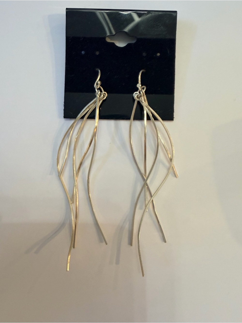 Elegant Silver Dangle Fringe Earrings - Women Jewelry